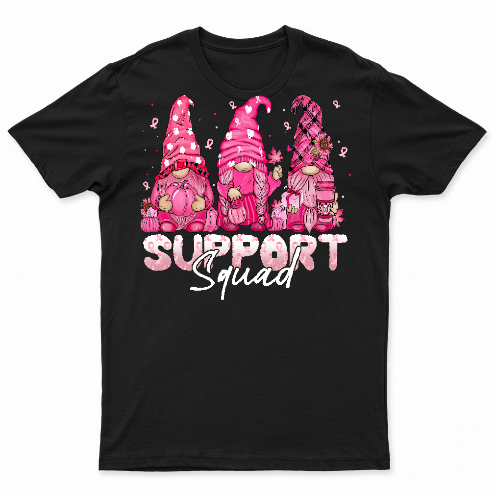 Funny Gnomies Support Squad Breast Cancer Awareness Month